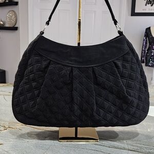 Vera Bradley Black Quilted Hobo Bag